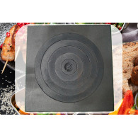 Płyta piekarnika 520x520mm Herdring pierścienie żeliwne pierścienie żeliwne pierścienie żeliwne