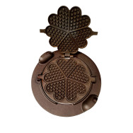 Żeliwne gofrownice w kształcie serca 24cm/33cm grill kuchnia ogrodowa