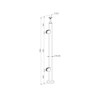 Słupek - Kotwienie górne - lewe