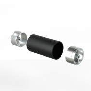 Łącznik wzdłużny poręczy fi 42 + adaptery: kolory wg RAL