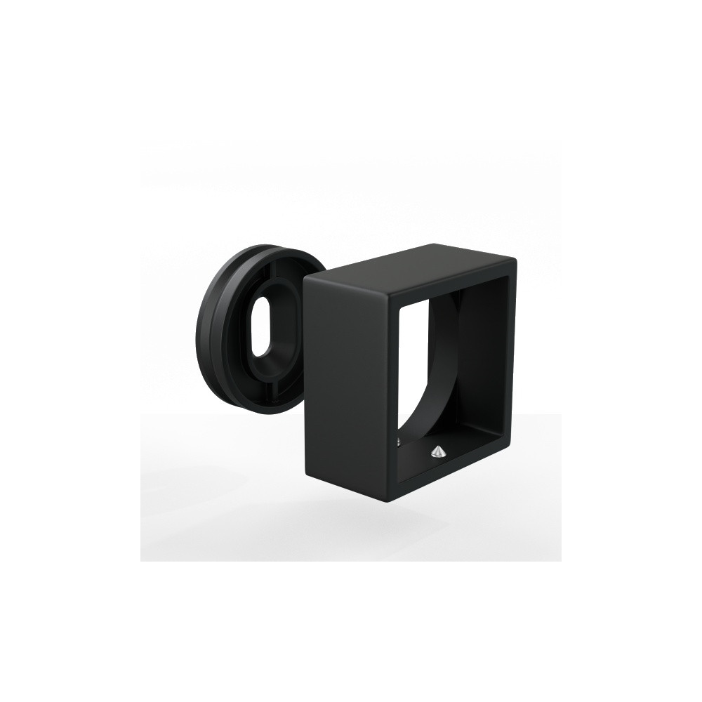 Rozeta/Kołnierz ścienny prostopadły poręczy 40x40mm - RAL