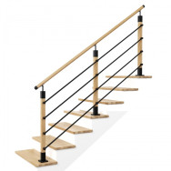 Zestaw balustrady Z3PS 50x50 RAL Dąb