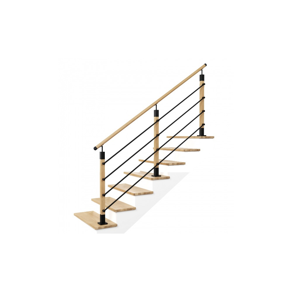 Zestaw balustrady Z3PS 50x50 RAL Dąb