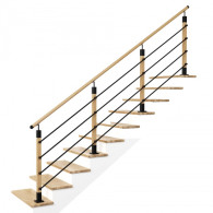 Zestaw balustrady Z4PS 50x50 RAL Dąb