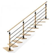 Zestaw balustrady Z4PS 50x50 RAL Dąb