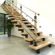 Zestaw balustrady Z4PS 50x50 RAL Dąb