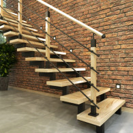 Zestaw balustrady Z4PS 50x50 RAL Dąb