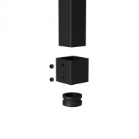 Kołnierz uchwyt profila zabudowy pionowej harfowej 25x25