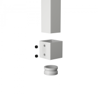 Kołnierz uchwyt profila zabudowy pionowej harfowej 25x25