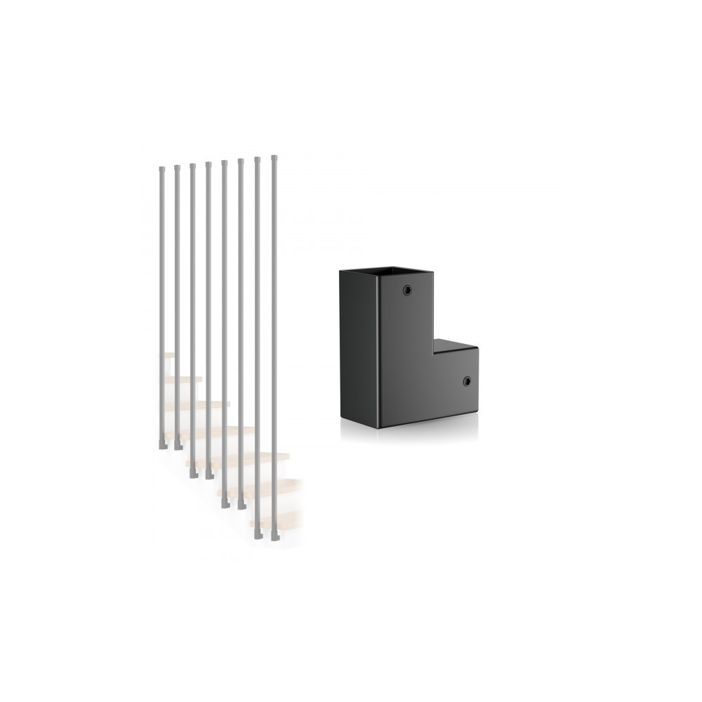 Mocowanie boczne profila zabudowy pionowej harfowej 25x25