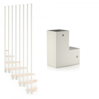 Mocowanie boczne profila zabudowy pionowej harfowej 25x25