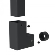 Mocowanie boczne profila zabudowy pionowej harfowej 25x25