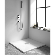 Balneo Stone Tray Brodzik kompozytowy kwadratowy F biały 90 x 90 x 2,5 cm