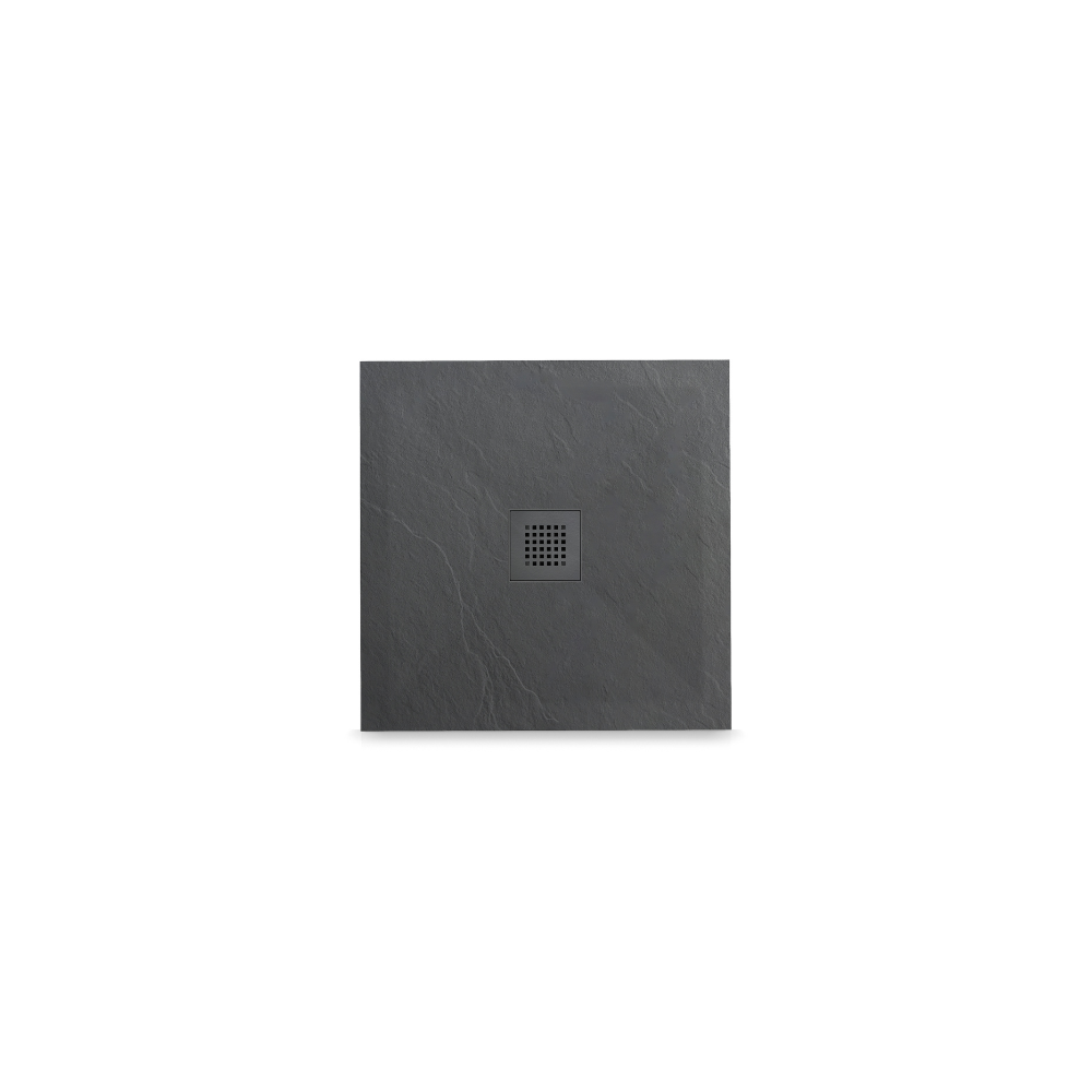 Balneo Stone Tray Brodzik kompozytowy kwadratowy F ciemnoszary 90 x 90 x 2,5 cm