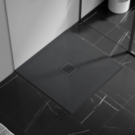 Balneo Stone Tray Brodzik kompozytowy kwadratowy F ciemnoszary 90 x 90 x 2,5 cm