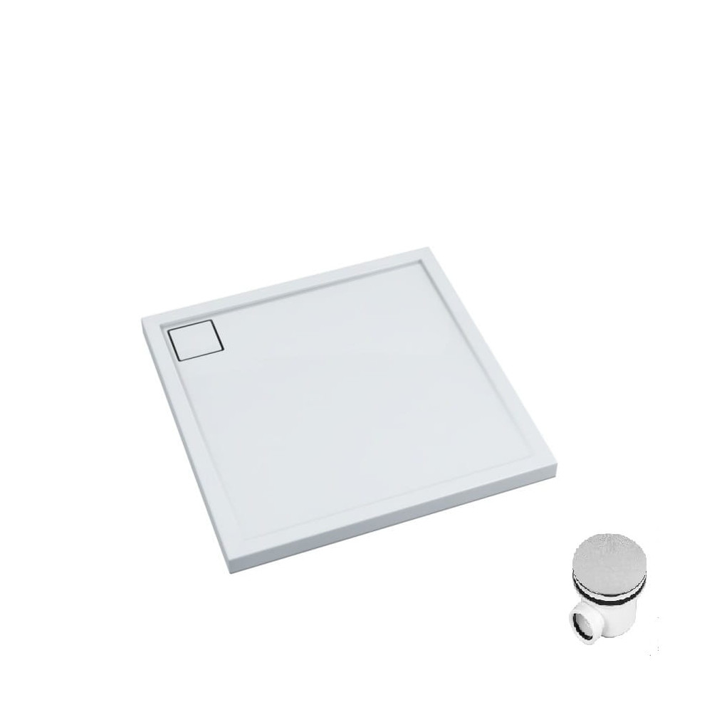 Mestrii Atira brodzik kwadratowy 90 cm IBST-1-9090-K syfon gratis