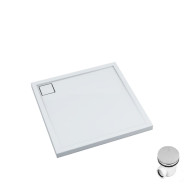 Mestrii Atira brodzik kwadratowy 80 cm IBST-1-8080-K syfon gratis