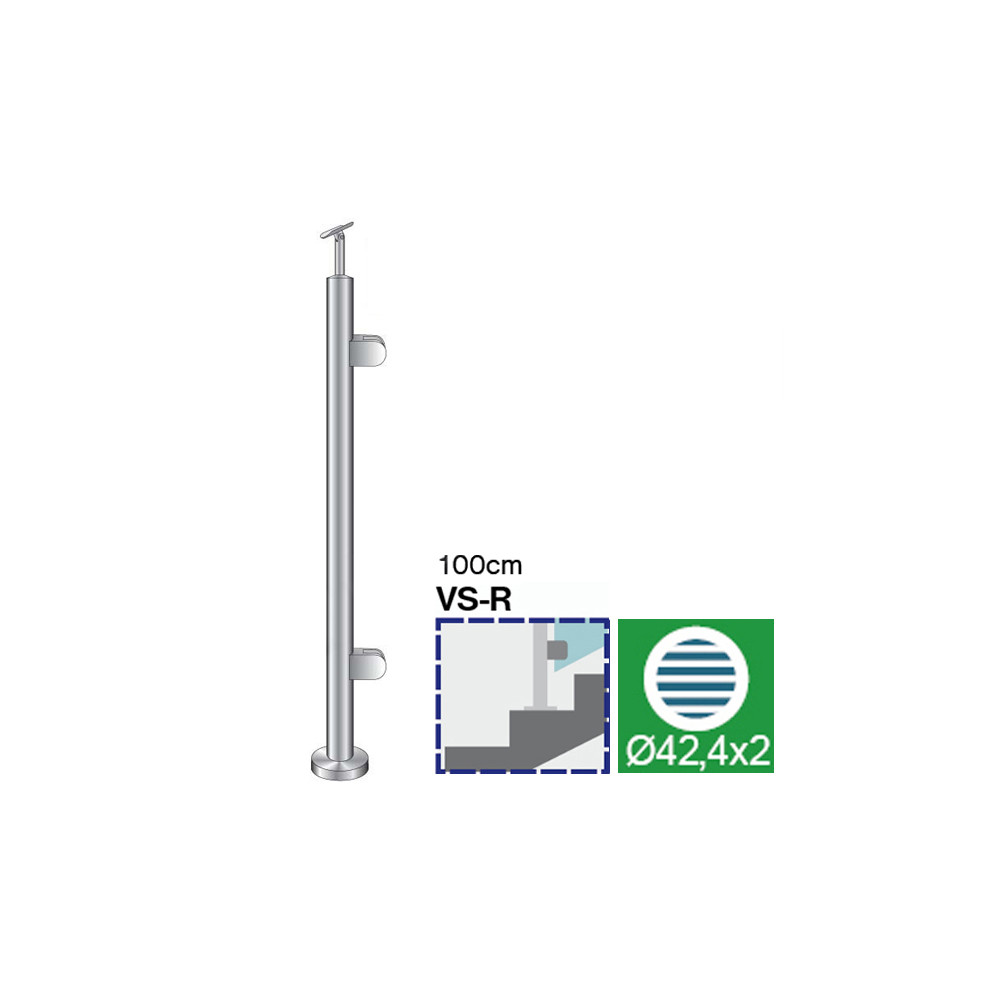 Słupek, Kotwienie górne - prawe - do schodów