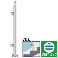 Słupek, Kotwienie górne - lewy - do schodów AISI304