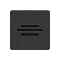 Protos Black Stone brodzik kwadratowy czarny 80x80 cm