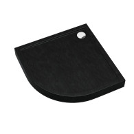 Cameron Black Stone brodzik półokrągły 80 cm