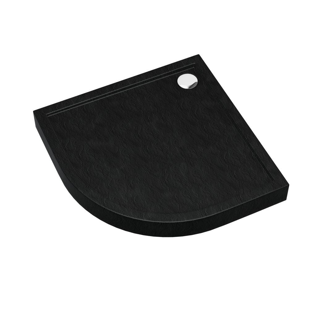 Cameron Black Stone brodzik półokrągły 90 cm