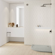 Sharper Cement Stone (cementowy kamień) brodzik półokrągły 80 cm