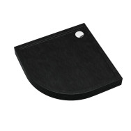 Competia New Black Stone brodzik półokrągły 90 cm