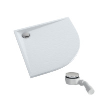 Etrusco White Stone brodzik półokragły 80 cm