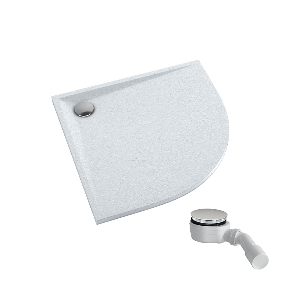 Etrusco White Stone brodzik półokragły 80 cm