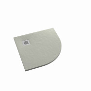 Kalait Cement Stone brodzik półokrągły cementowy 90x90 cm