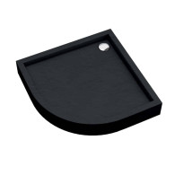 Medium Black Stone brodzik półokrągły czarny kamień 80 cm