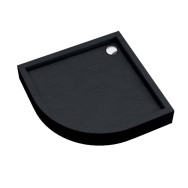 Medium Black Stone brodzik półokrągły czarny kamień 90 cm