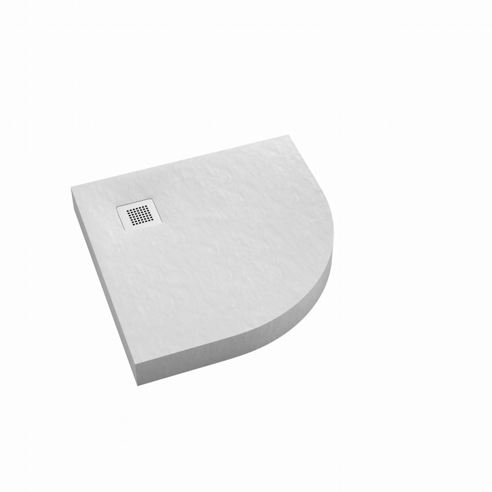 New Horizons White Stone brodzik pólokragły 90 cm