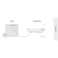 Zefir brodzik półokrągły 80 cm