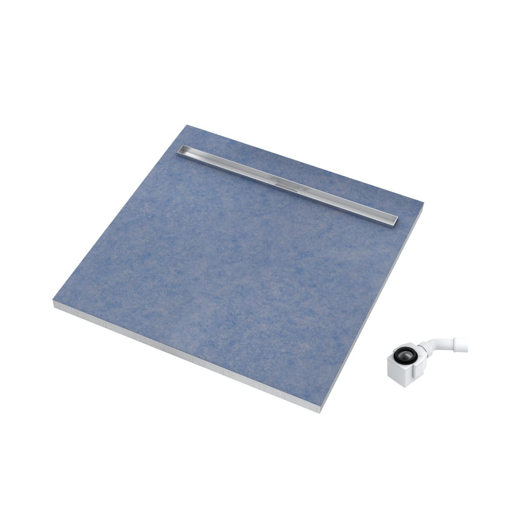 Slight Line brodzik podpłytkowy z maskownicą SLIGHT-PLATE 90x90x5/12,5 cm