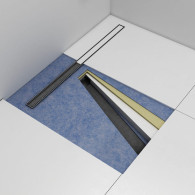 Slight Line brodzik podpłytkowy z maskownicą SLIGHT-PLATE130+50X80X5/12,5 cm