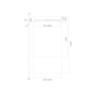Slight Line brodzik podpłytkowy z maskownicą SLIGHT-PLATE130+50X90X5/12,5 cm