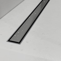 Slight Line brodzik podpłytkowy z maskownicą SLIGHT-STEEL 130+50X90X5/12,5 cm