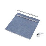 • Brodzik podpłytkowy Slim Lux 80x80x3.5x5 cm z maskownicą Plate