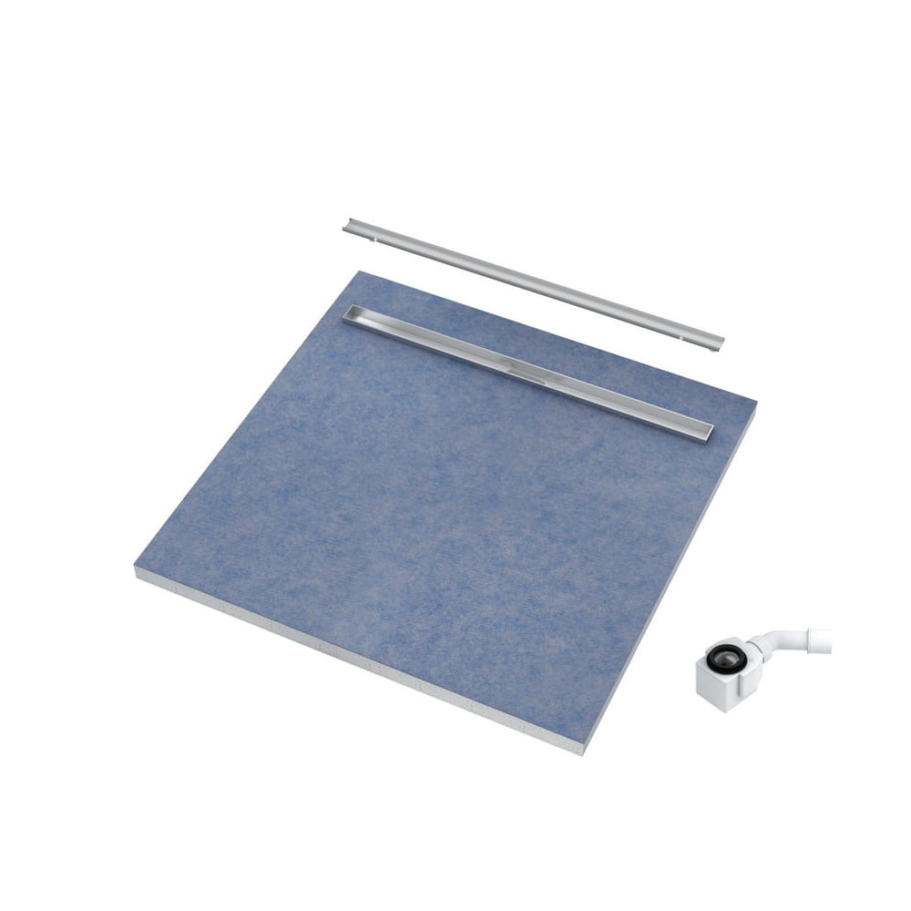 • Brodzik podpłytkowy Slim Lux 80x80x3.5x5 cm z maskownicą Plate