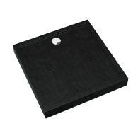 Competia New Black Stone brodzik kwadratowy 80 cm
