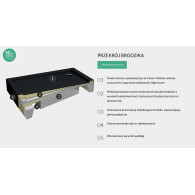 Competia New Black Stone brodzik kwadratowy 80 cm