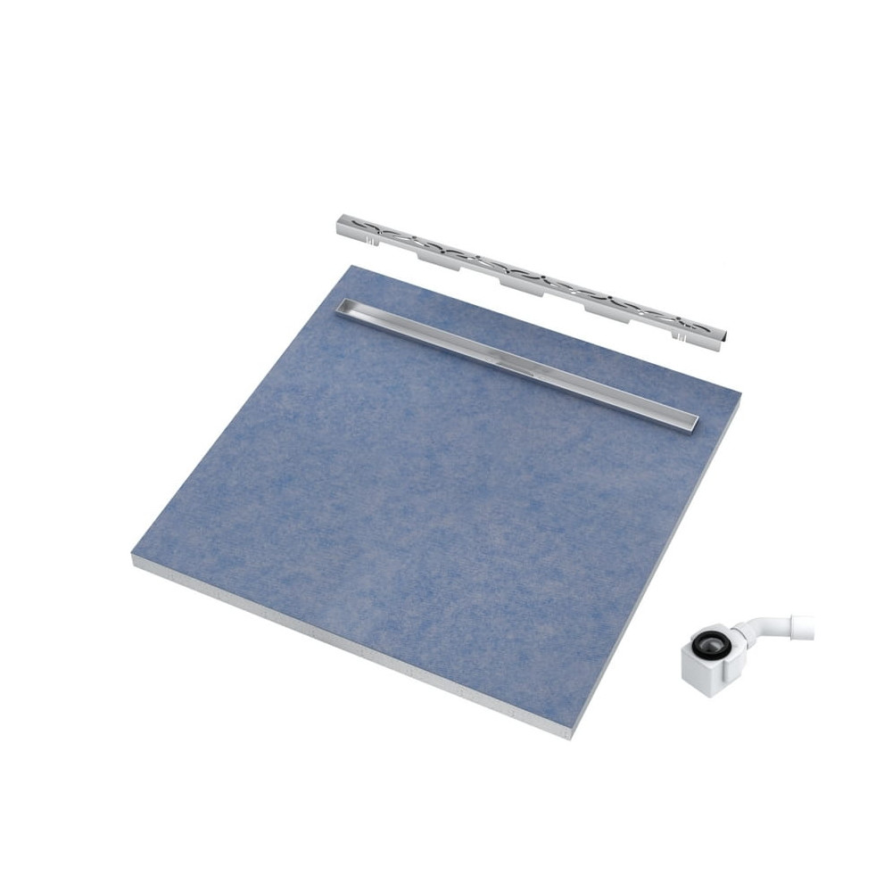 • Brodzik podpłytkowy Slim Lux 90x90x3.5x5 cm z maskownicą Stamp