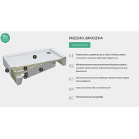 Competia New brodzik kwadratowy 100 cm