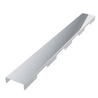 Brodzik podpłytkowy Stabilsound ® 90x140x5/12 cm z odpływem liniowym na krótszym boku z maskownicą STEEL dł. 50 cm + syfon