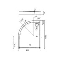 Competia brodzik asymetryczny 100x80 cm - Domabau.pl