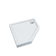 Mestrii Brodzik pięciokątny 90x90x12 cm w Technologii Stabilsoud IBSD-1-9090-5K syfon gratis - Domabau.pl