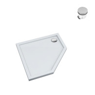 Mestrii Brodzik pięciokątny 90x90x5 cm w Technologii Standard IBST-2-9090-5K syfon gratis - Domabau.pl