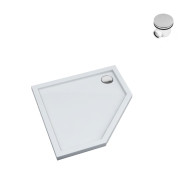 Mestrii Brodzik pięciokątny 90x90x5 cm w Technologii Standard IBST-2-9090-5K syfon gratis - Domabau.pl